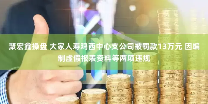 聚宏鑫操盘 大家人寿鸡西中心支公司被罚款13万元 因编制虚假报表资料等两项违规