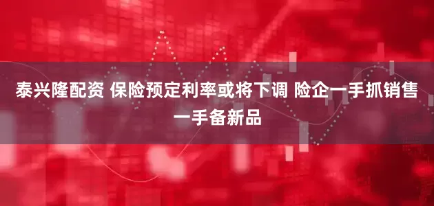 泰兴隆配资 保险预定利率或将下调 险企一手抓销售一手备新品