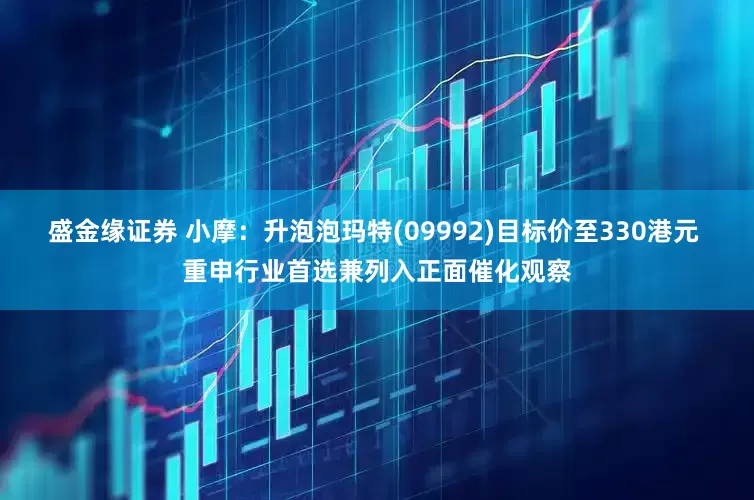 盛金缘证券 小摩：升泡泡玛特(09992)目标价至330港元 重申行业首选兼列入正面催化观察