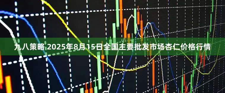 九八策略 2025年8月15日全国主要批发市场杏仁价格行情